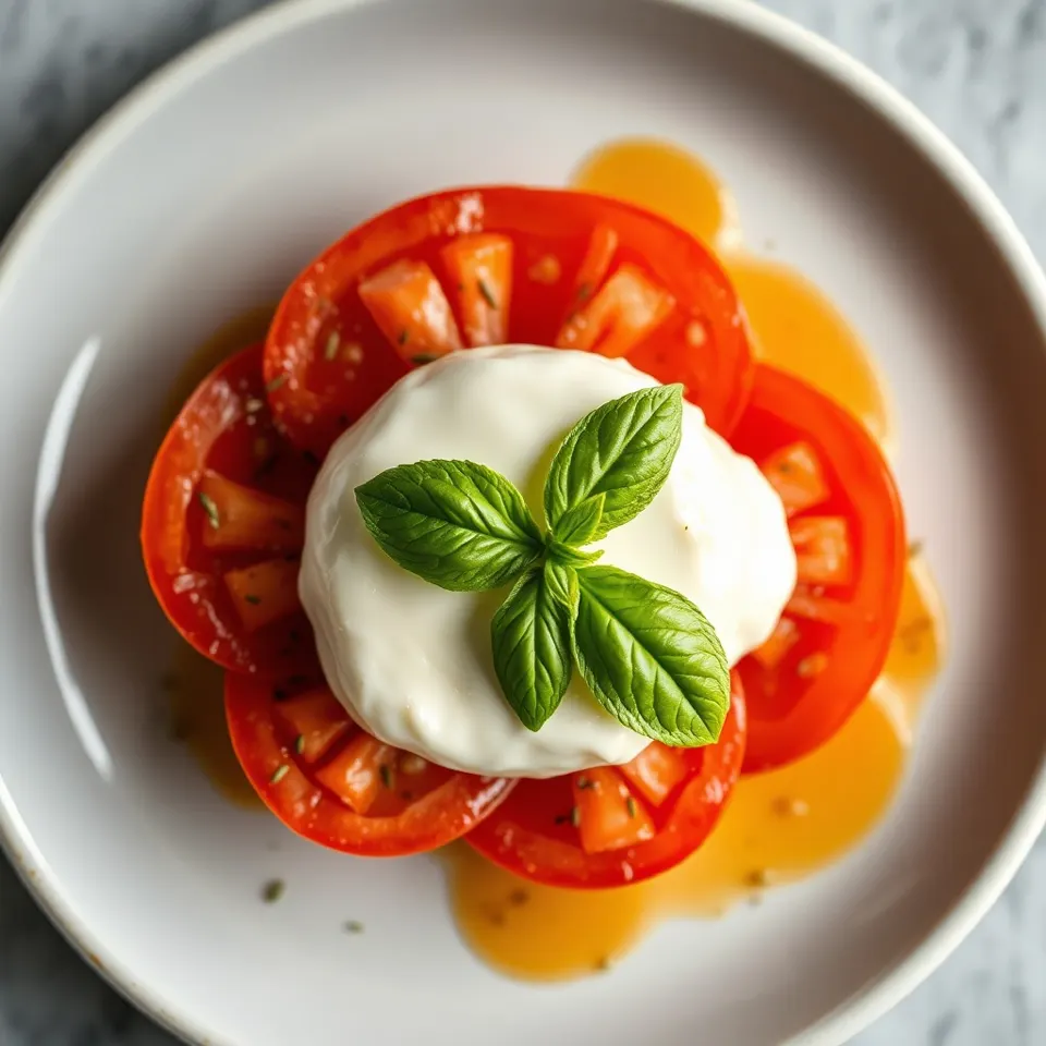 Burrata Tomate Basilic